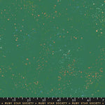 Speckled Metallic || Emerald || Cotton Quilting Fabric RS5027 74M
