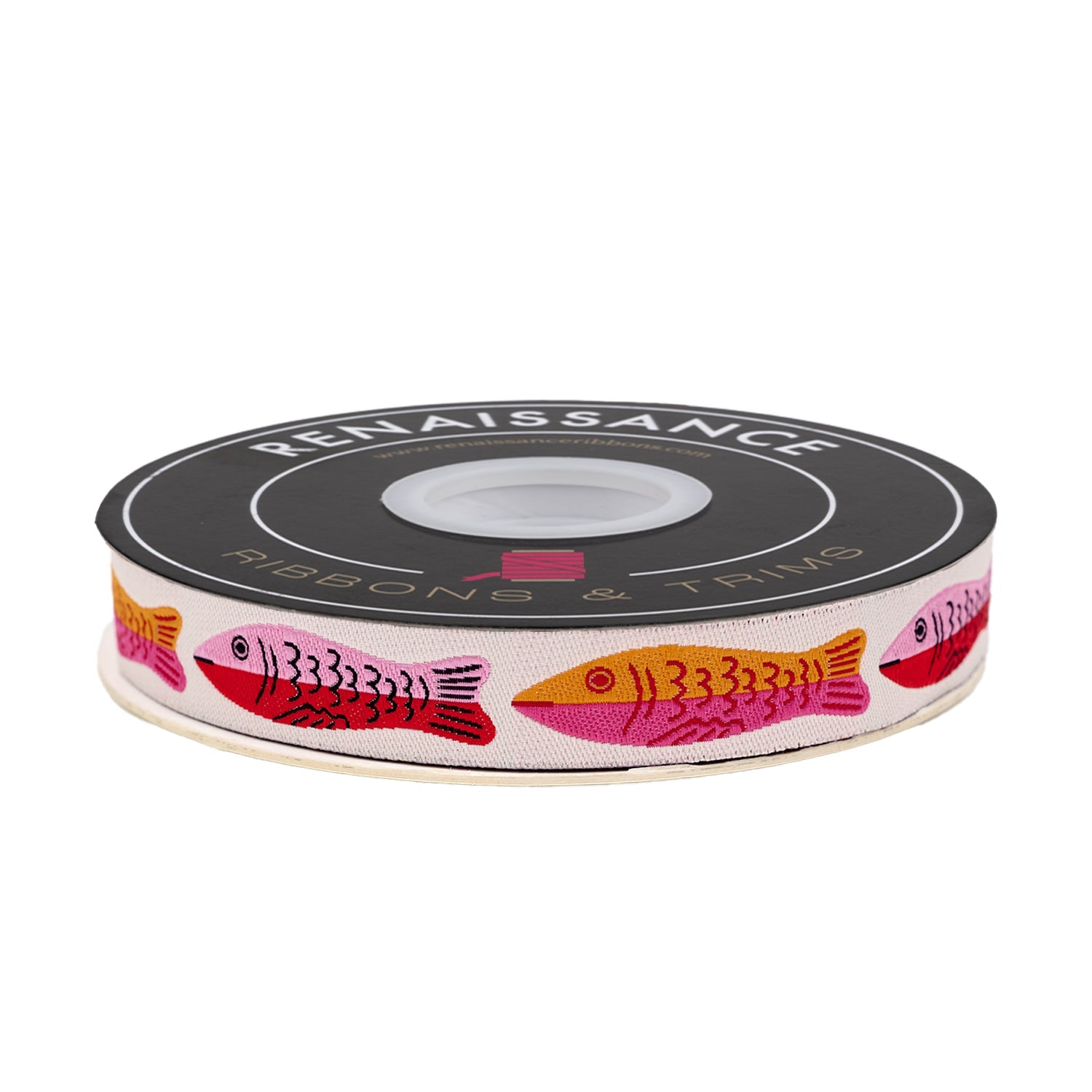 Designer Renaissance Ribbons Ooh Lucky Lucky: Sardines Posy 5/8" BTY