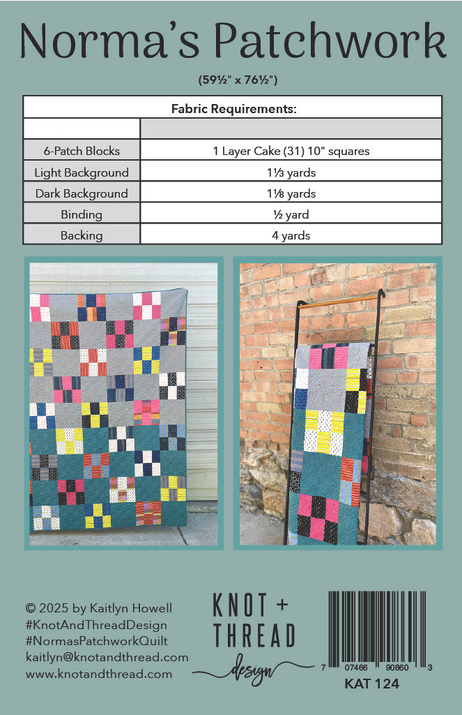 Norma's Patchwork- Printed Pattern
