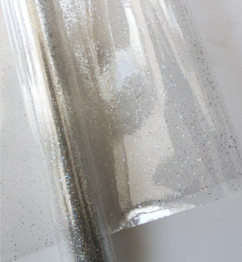 Vinyl Transparent 12 G Clear Glitter