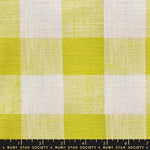 Sunshine Toweling || Checker Citron || Half Yard
