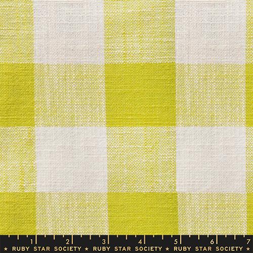 Sunshine Toweling || Checker Citron || Half Yard