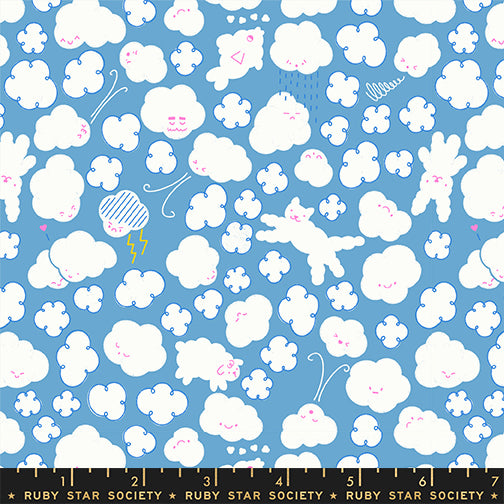 PREORDER Float || Cloudy Ripple || Cotton Quilting Fabric