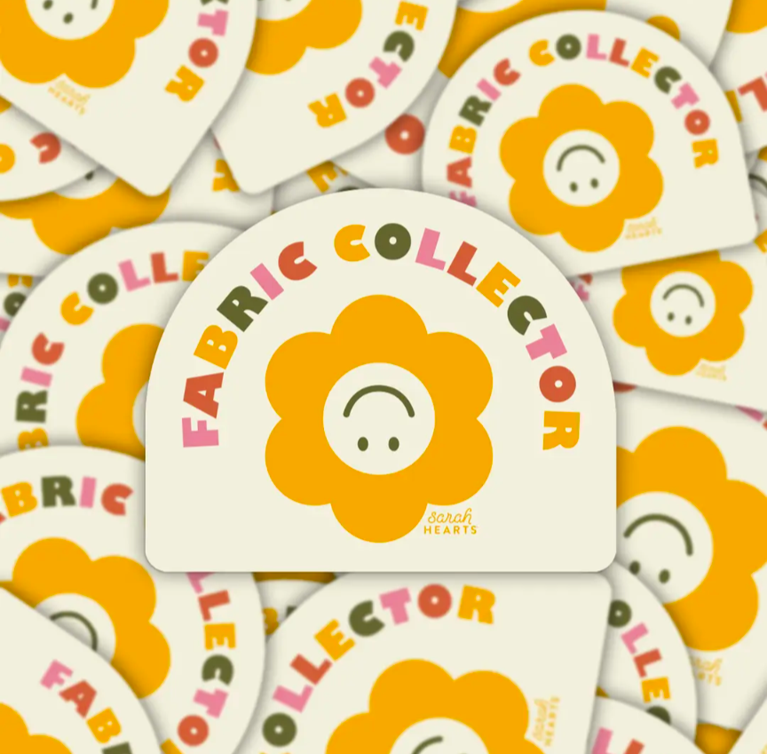 Fabric Collector Sticker Yellow