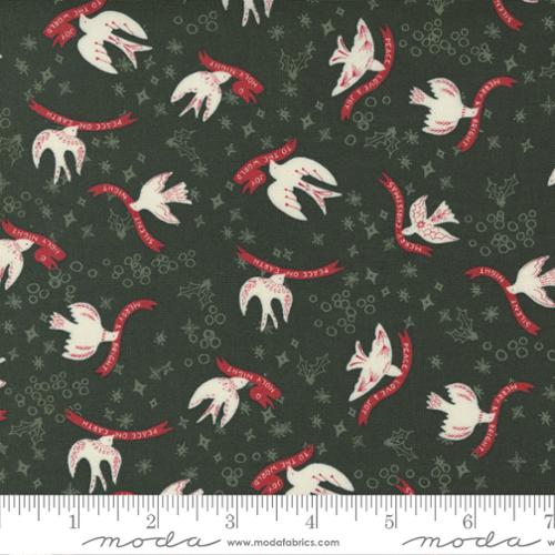 Cheer and Merriment || Good Tidings Hunter || Cotton Quilting Fabric || Half Yard