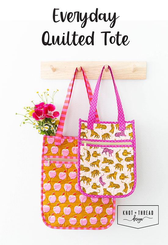 Everyday Quilted Tote - Printed Pattern