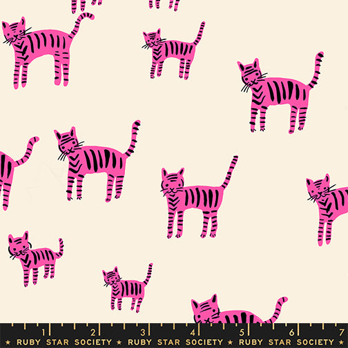 PREORDER Catnap || Tiger Stripes Playful || Cotton Quilting Fabric