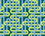 Groove || Woven Geometrics Verdant || Cotton Quilting Fabric