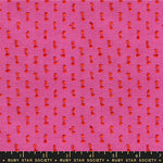 PREORDER Warp and Weft Mystic Fable || Flicker Vivid Pink || Cotton Woven Quilting Fabric