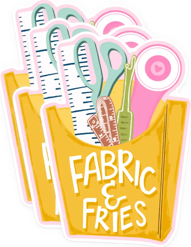 Fabric & Fries Vinyl Sticker