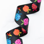 1.5" Rainbow Apples Webbing || Half Yard