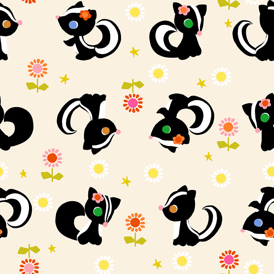 PREORDER Daisy Days || Flower Friends Natural || Cotton Quilting Fabric
