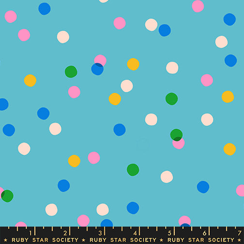 PREORDER Sparkle Mart || Spritz Dark Turquoise || Cotton Quilting Fabric