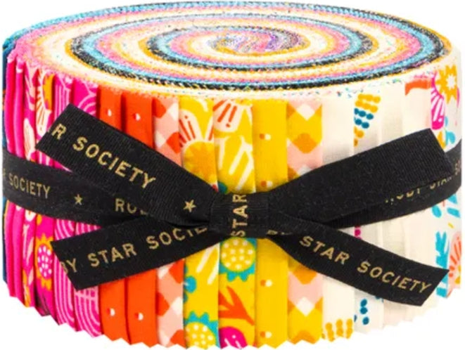 Pivot || 40 pc Jelly Roll || Cotton Quilting Fabric