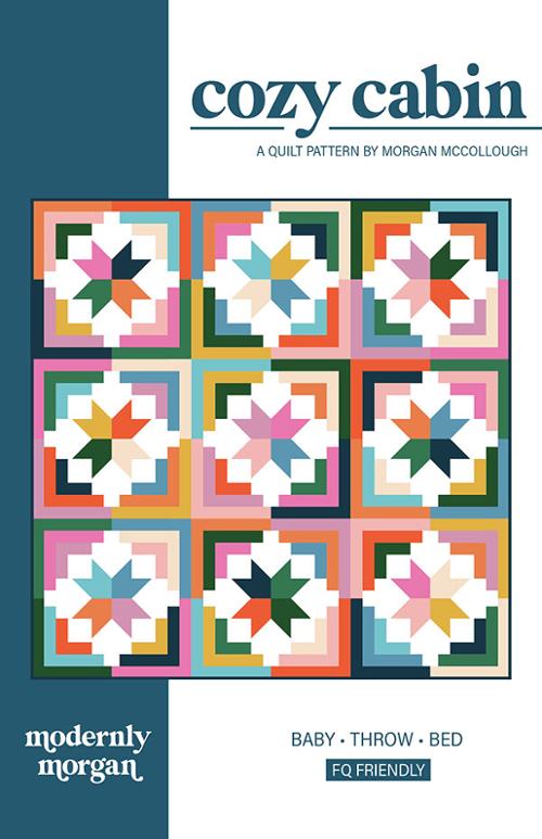 Cozy Cabin Quilt Pattern Printed