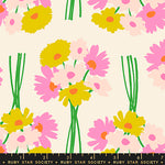 PREORDER Sparkle Mart || Flower Dept Natural || Cotton Quilting Fabric