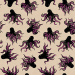 PREORDER Ink Shop || Mystery Food Neon Pink || Cotton Linen Canvas HALF YARD