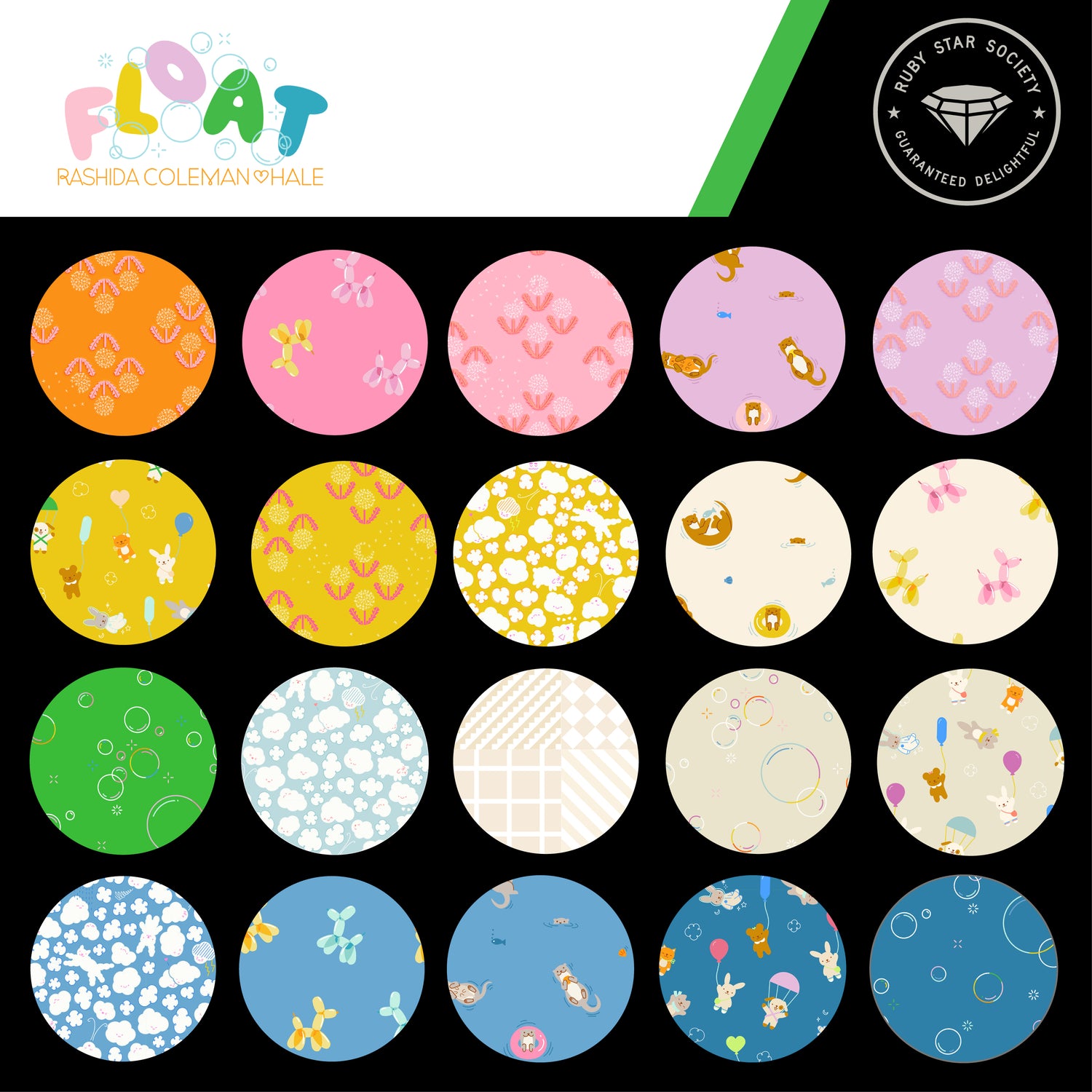 PREORDER Float || 42pc layer cake|| Cotton Quilting Fabric