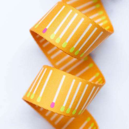 1.5" Meet Your Match Goldenrod Webbing || Half Yard