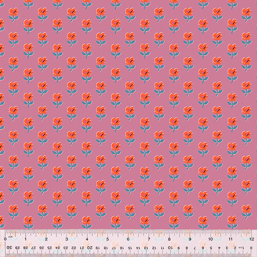 Heather Ross Country Mouse || Provence Grape || Cotton Quilting Fabric