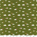 Joyful June || Clouds Green || Cotton Quilting Fabric