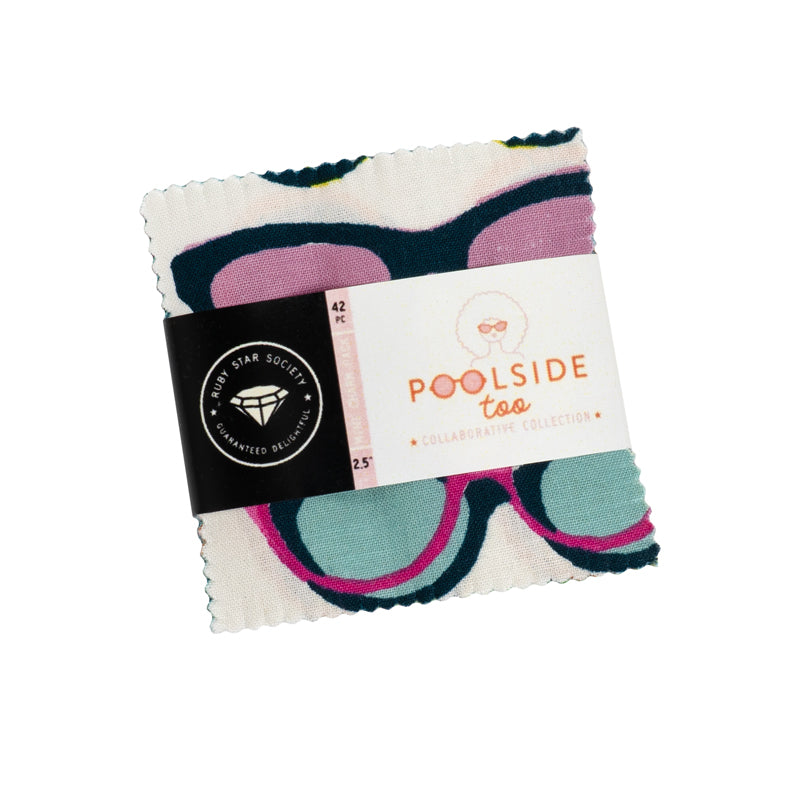 PREORDER Poolside Too || 42 pc Mini Charm Pack || Cotton Quilting Fabric