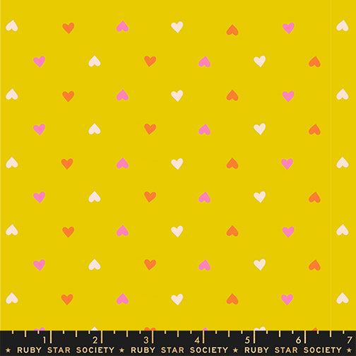 PREORDER Best Day Ever || Hearts Golden Hour || Cotton Quilting Fabric