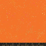 Speckled Metallic || Burnt Orange || Cotton Quilting Fabric
