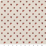 5-YARD BACKING Joyful June || Ladybugs Cream || Cotton Quilting Fabric