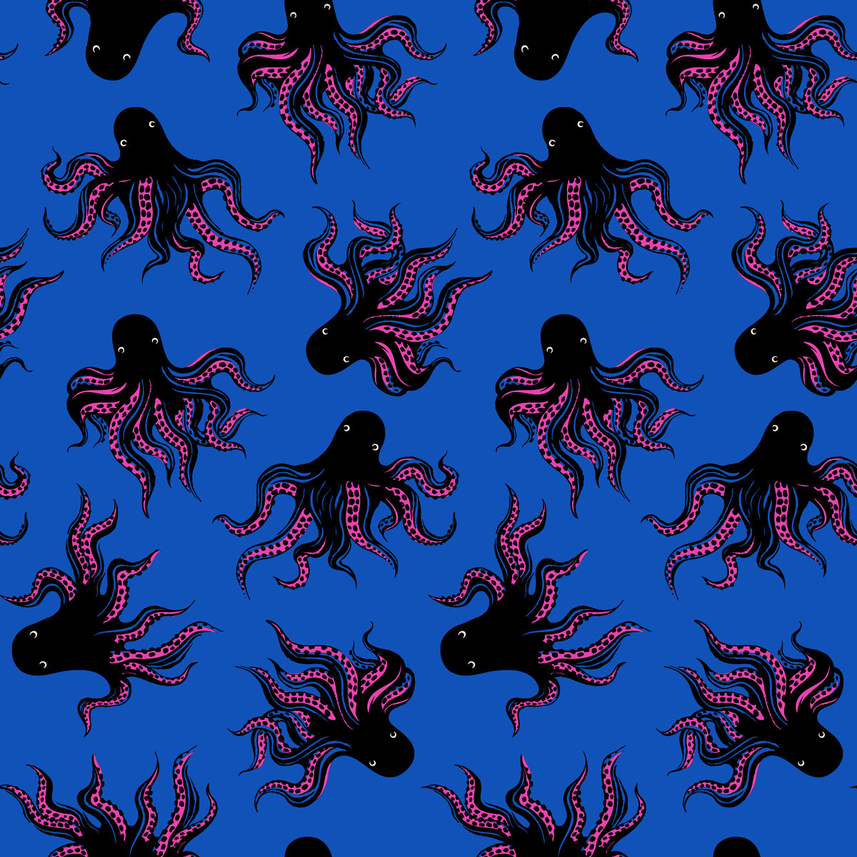 PREORDER Ink Shop || Mystery Food Blue Ribbon || Cotton Linen Canvas HALF YARD