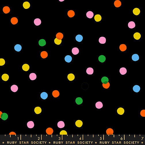 PREORDER Sparkle Mart || Spritz Black || Cotton Quilting Fabric