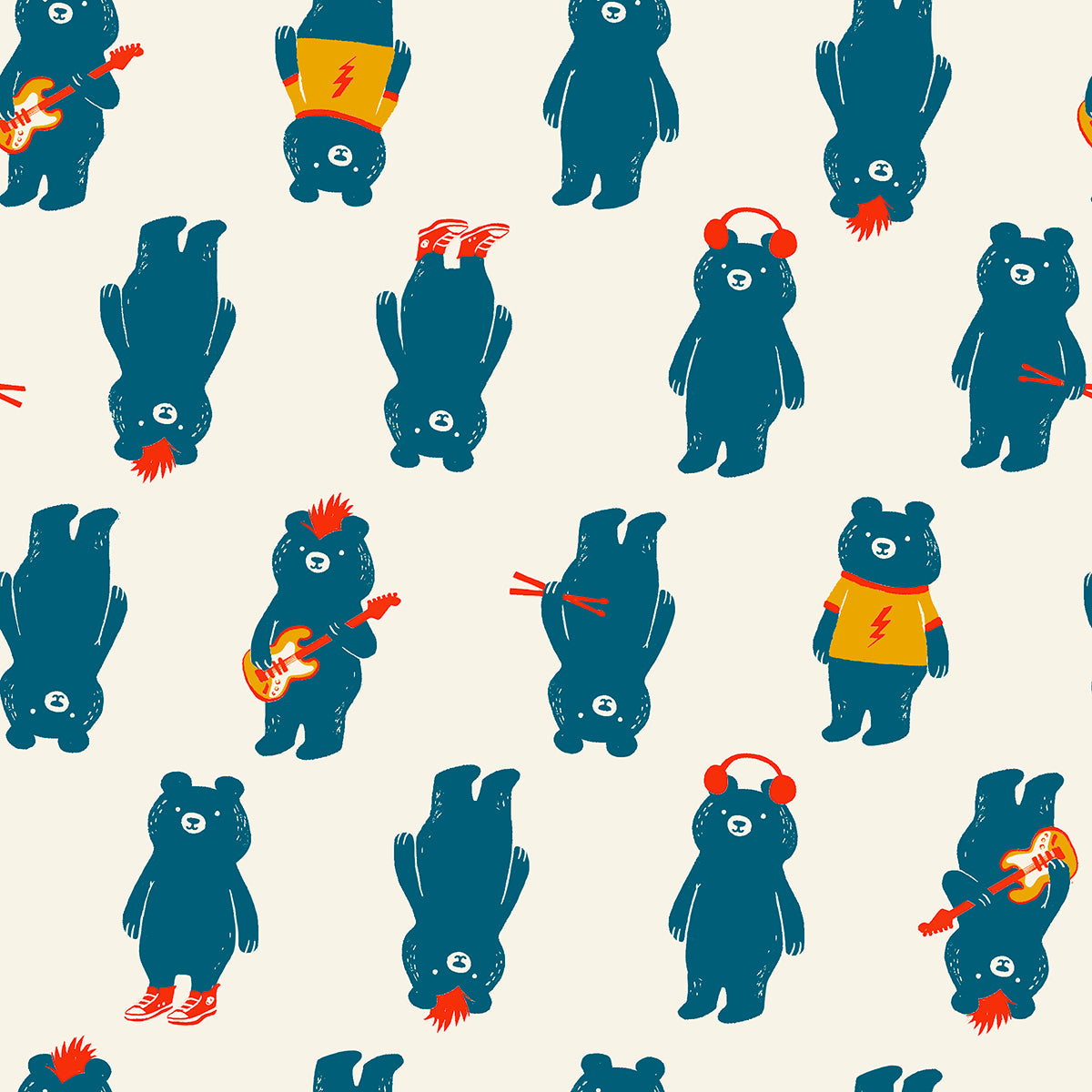 TEDDY AND THE BEARS || The Band Buttercream || Cotton Quilting Fabric