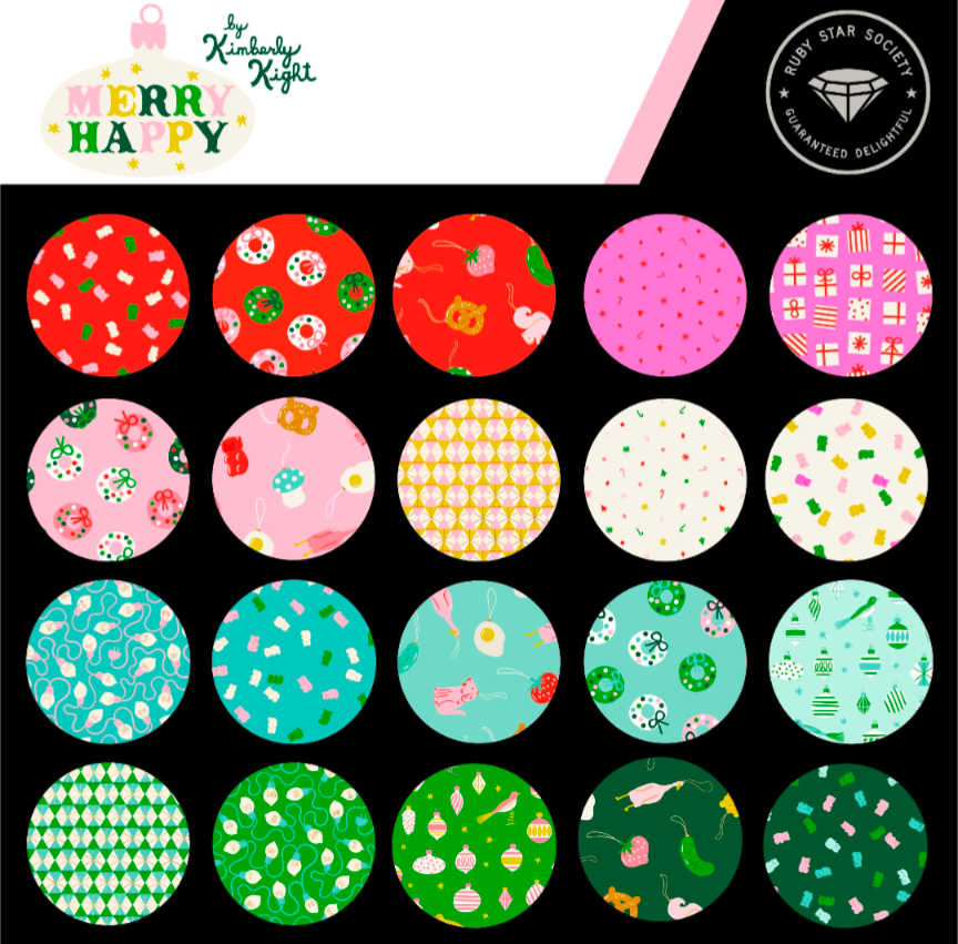 PREORDER Merry Happy || 26pc SHOP Yard Bundle || Cotton Quilting Fabric