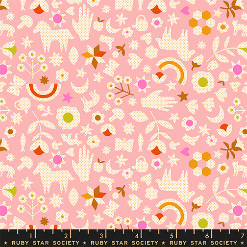 PREORDER Catnap || Little Luck Rosebud || Cotton Quilting Fabric