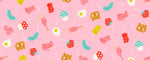 PREORDER MERRY HAPPY || Find the Pickle Melody Pink || Cotton Quilting Fabric