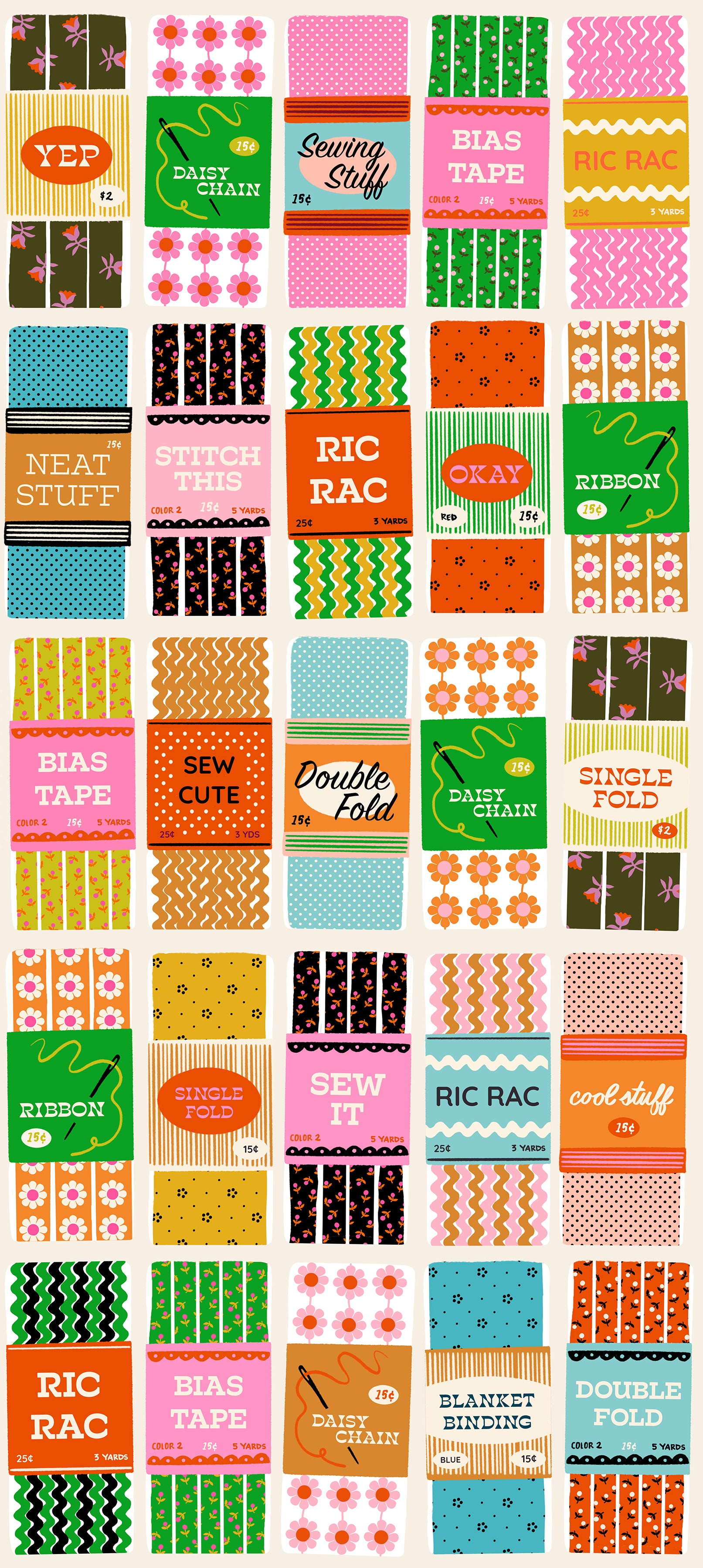 PREORDER 1-800-Notion || Sew Cute Shell || Cotton Quilting Fabric