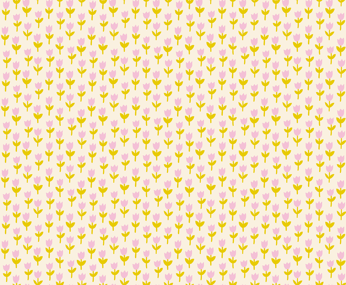 PREORDER 1-800-Calico || Tulips Natural|| Cotton Quilting Fabric