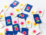Daisies || Woven Labels || 6 Pack || Knot & Thread