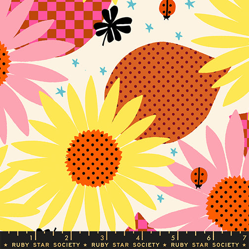 PREORDER Daisy Days || Daisy Days Natural || Cotton Quilting Fabric