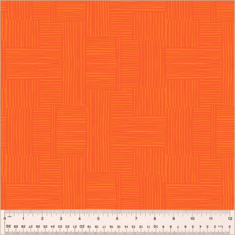 Ruby + Bee Blenders || Woven Marigold/Mandarin || Cotton Quilting Fabric