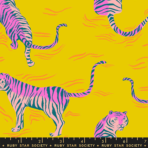 PREORDER Poolside Too || Tigress Golden Hour || Cotton Quilting Fabric