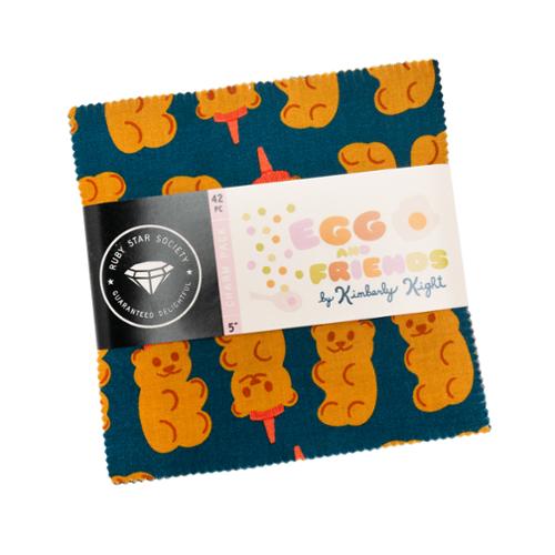 PREORDER Egg and Friends || 42 pc Charm Pack || Cotton Quilting Fabric