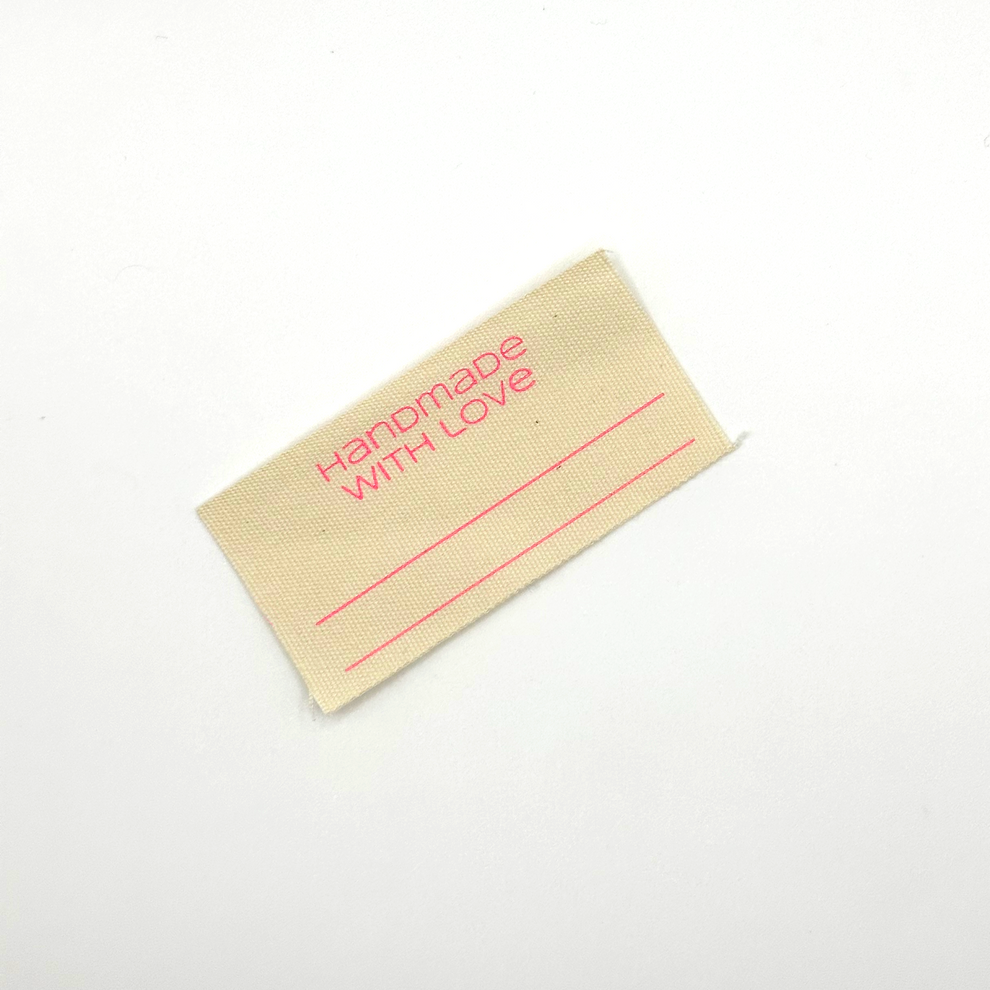 Handmade with Love || Pack of 6 Cotton Labels