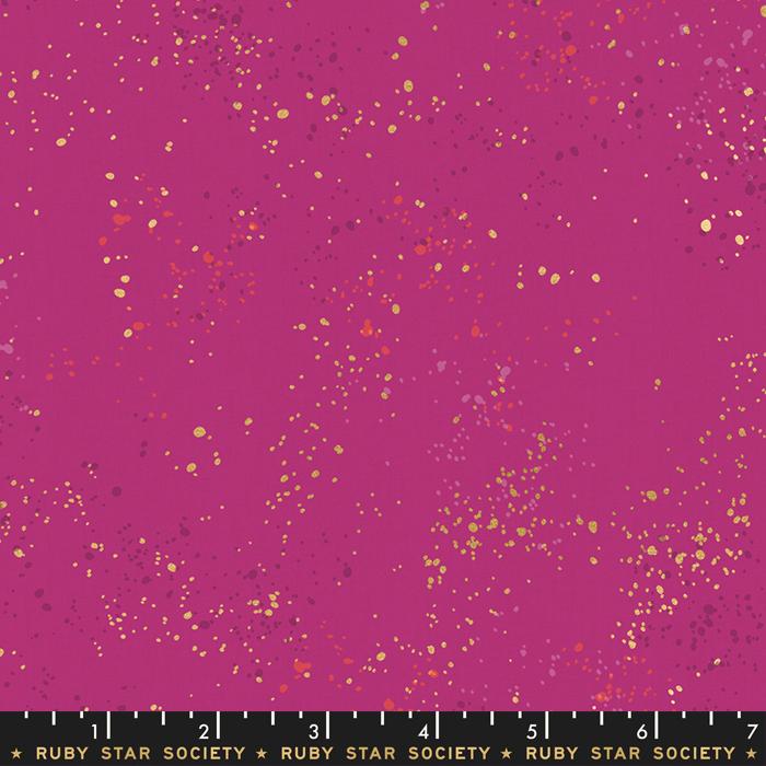 Speckled || Berry || Cotton Quilting Fabric
