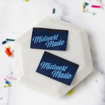 Midwest Made Lolly Tags Labels || Pack of 8 Woven Labels