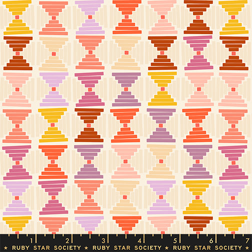 PREORDER Persimmon || Courthouse Steps Shell || Cotton Quilting Fabric