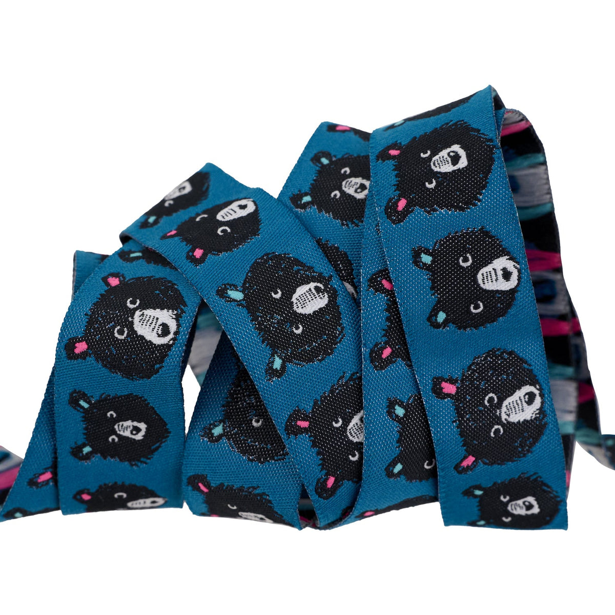 Designer Renaissance Ribbons: Teddy and the Bears in Thunder 7/8" BTY
