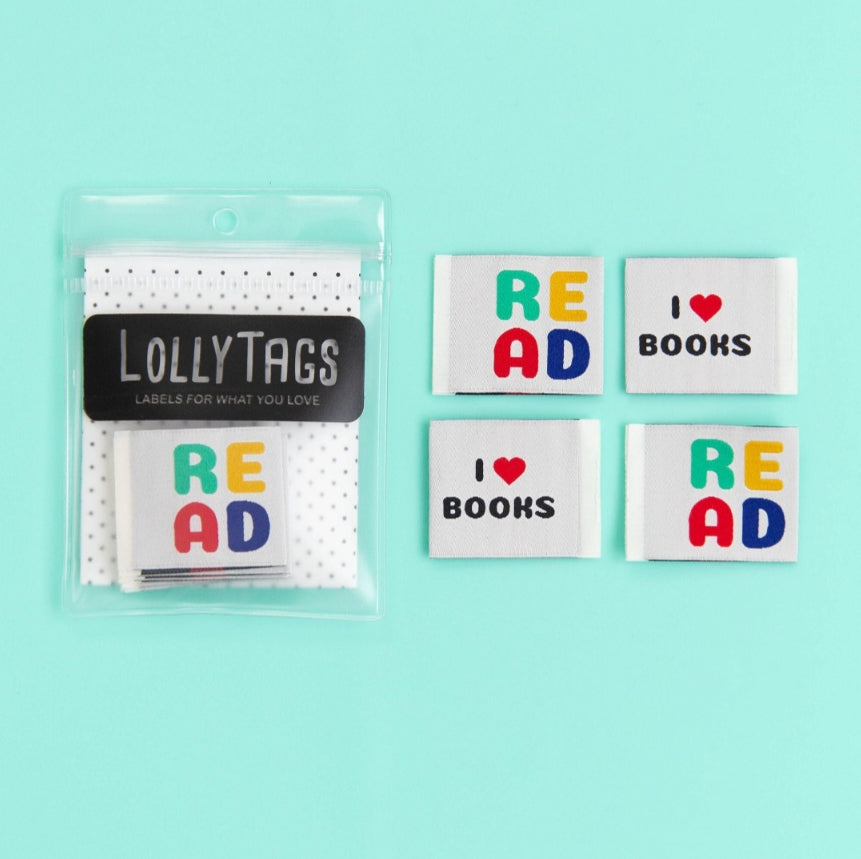 "Read" Lolly Tags Labels || Pack of 8 Woven Labels