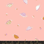 5-YARD BACKING Tarrytown || Turtles Peach Fizz || Cotton Quilting Fabric