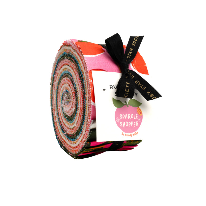 PREORDER Sparkle Shopper || 42pc Jelly Roll || Cotton Quilting Fabric